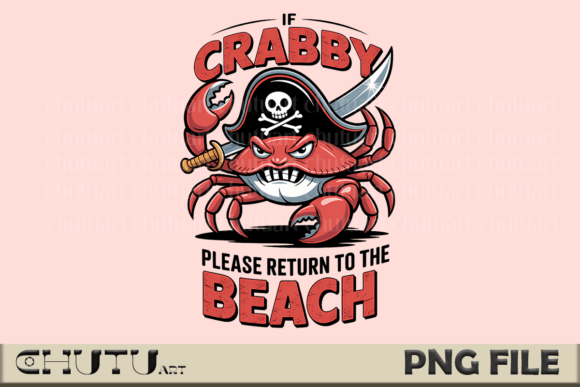 Download Crabby Pirate PNG - Funny Beach Quote - Premium Resources