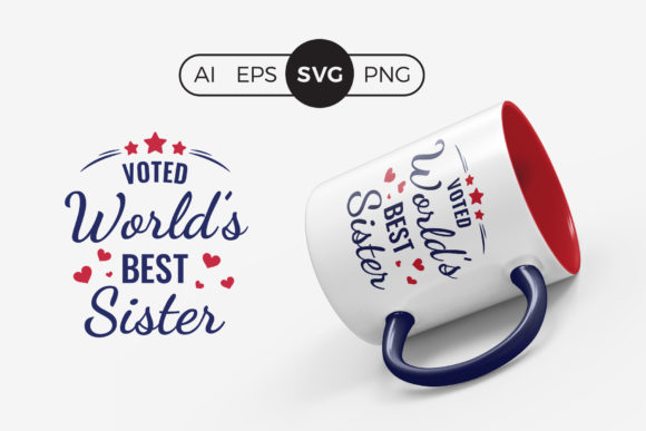 Download Voted Worlds Best Sister SVG Quote - Quote Collection