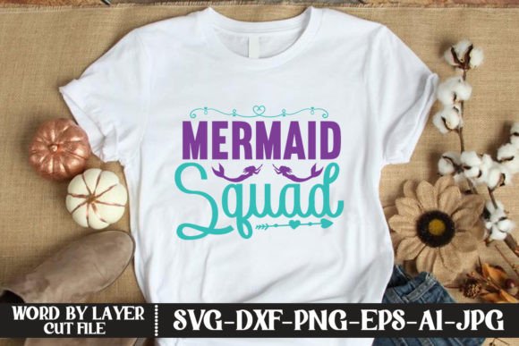 Download Mermaid Squad SVG CUT FILE - Mermaid squad svg cut file Collection