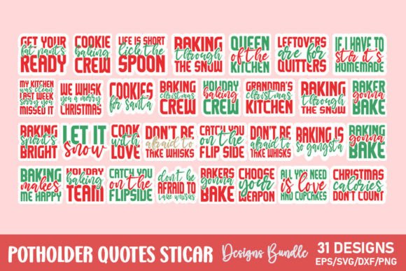 Download Potholder Quotes Sticker Bundle - Quote Collection