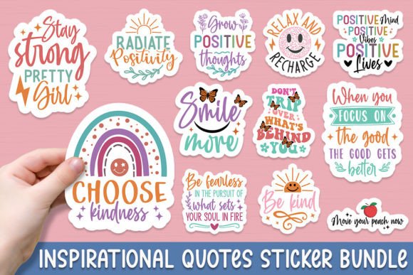 Download Inspirational Quotes Sticker Bundle - Quote Collection