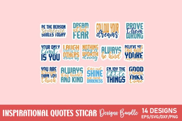 Download Inspirational Quotes Sticker Bundle - Quote Collection
