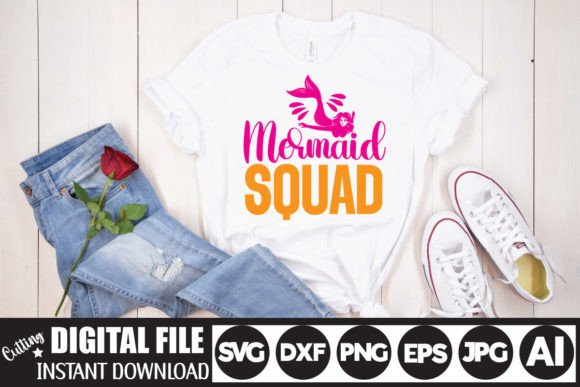 Download Mermaid Squad Svg Cut File - Mermaid squad svg cut file Collection
