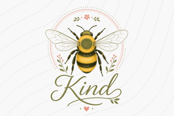Download Cute Floral Bee Positive Quote PNG - Quote Collection