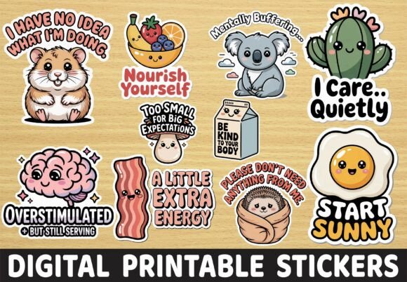 Download Funny Hamster Mental Health Stickers - Mental health stickers Collection